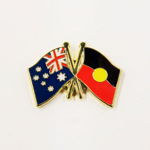 Australian and Aboriginal Flag Badge