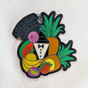 Silver Island Flair Cocktails Badge