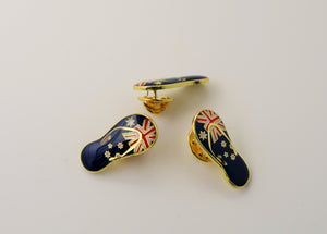 Australian Flag Thong Lapel Pin | Badges and Promotions Australia
