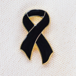 Black Awareness Ribbon | Badges and Promotions Australia
