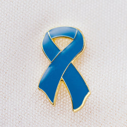Light Blue Ribbon Lapel Pin - Badges and Promotions Australia