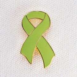 Light Green Awareness Ribbon | Badges and Promotions Australia
