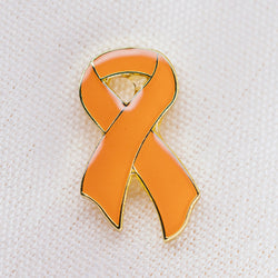 Orange Ribbon Lapel Pin - Badges and Promotions Australia