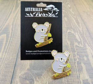 PERTH Australia Koala Lapel Pin | Badges and Promotions Australia
