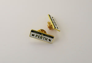 Perth Number plate lapel pin small | Badges and Promotions Australia
