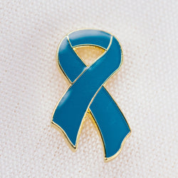 Teal Ribbon Lapel Pin - Badges and Promotions Australia