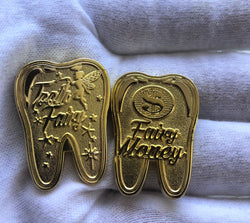 Tooth Fairy Money Novelty Coin - Tooth Fairy Gift! 2 PACK - Badges and Promotions Australia